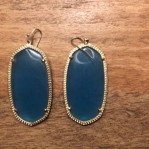 Blue & gold Kendra Scott Danielle earrings